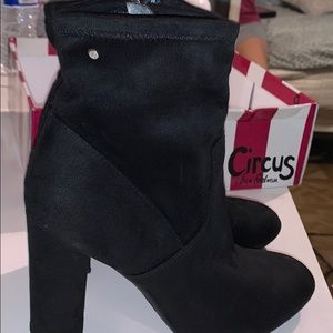 High Black heel boots
